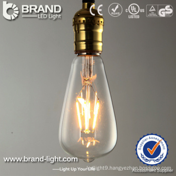 High Quality Glass 2300K 2700K 6W Filament Bulb Light